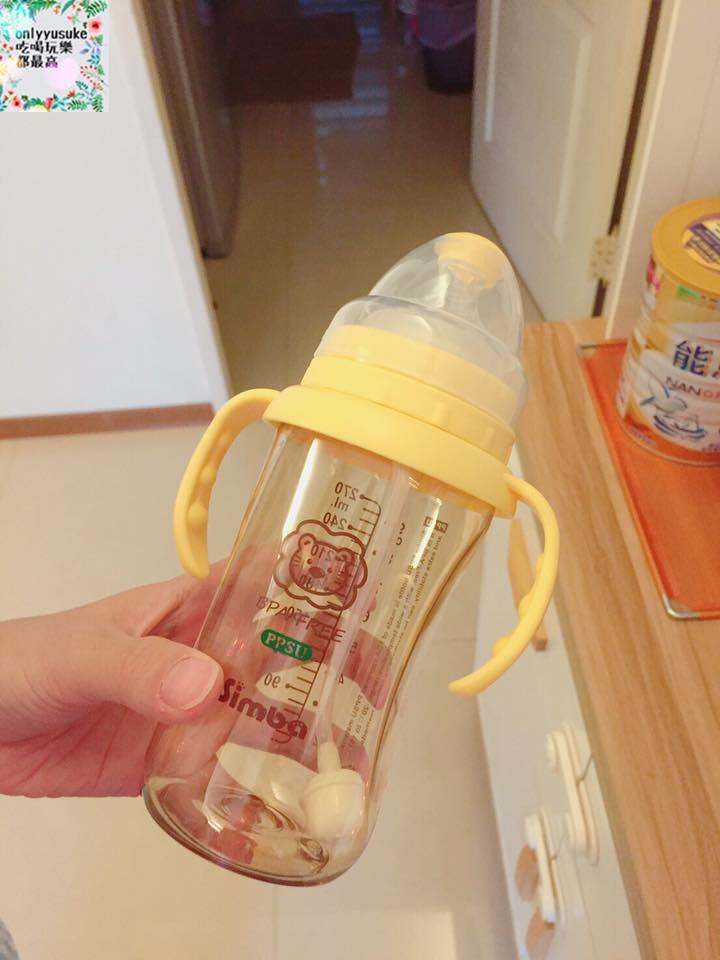 【小獅王辛巴母乳記憶超柔防脹氣奶嘴】日本食品級PPSU自動把手雙凹奶瓶