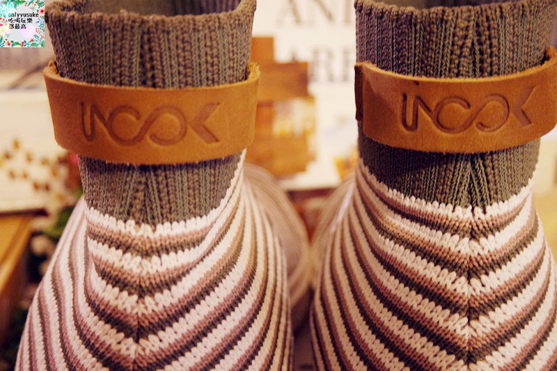 美鞋分享♥【inooknit】好喜歡他們家的地層線中筒襪鞋,輕鬆穿出自我流行感