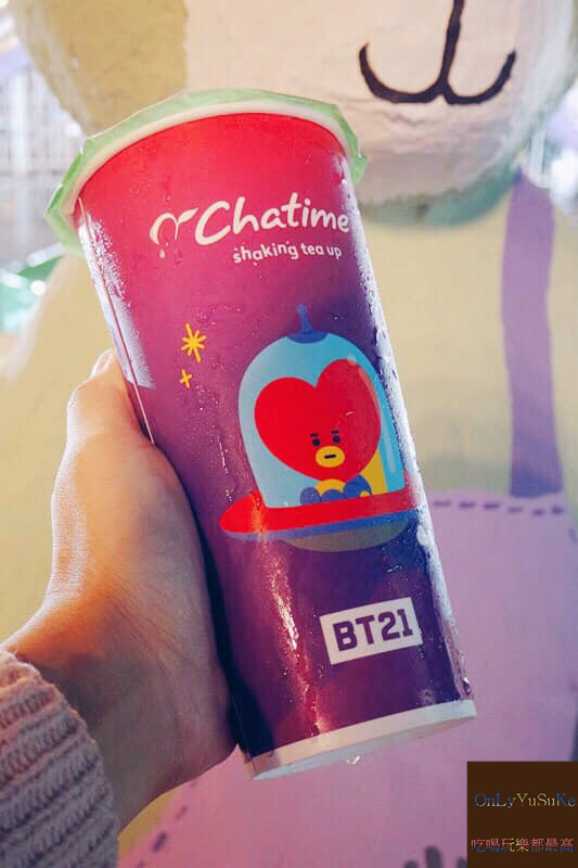 【Chatime日出茶太】和韓國宇宙明星BT21聯名新品,可愛飲料杯,周邊商品