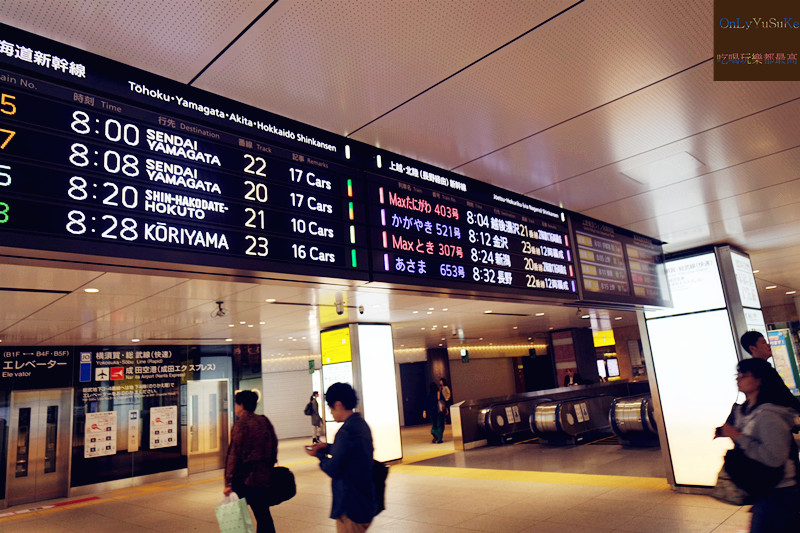 東京車站新幹線標示很清楚